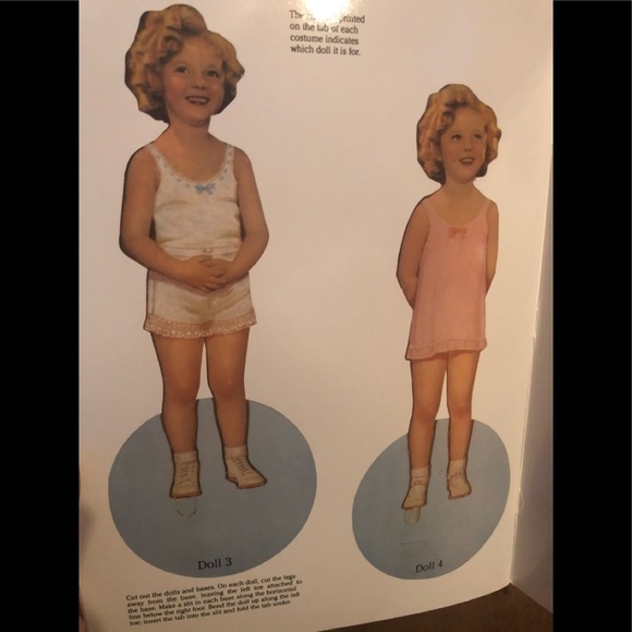 Original Shirley Temple Paper Dolls In Full Color Doll Clothing Collector Dream - Picture 2 of 9